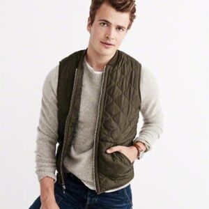 Vintage Abercrombie & Fitch SHERPA QUILTED VEST XL